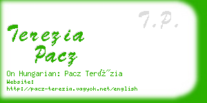 terezia pacz business card